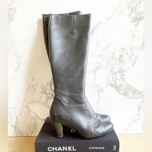 Camper Knee High Leather Boots with heel